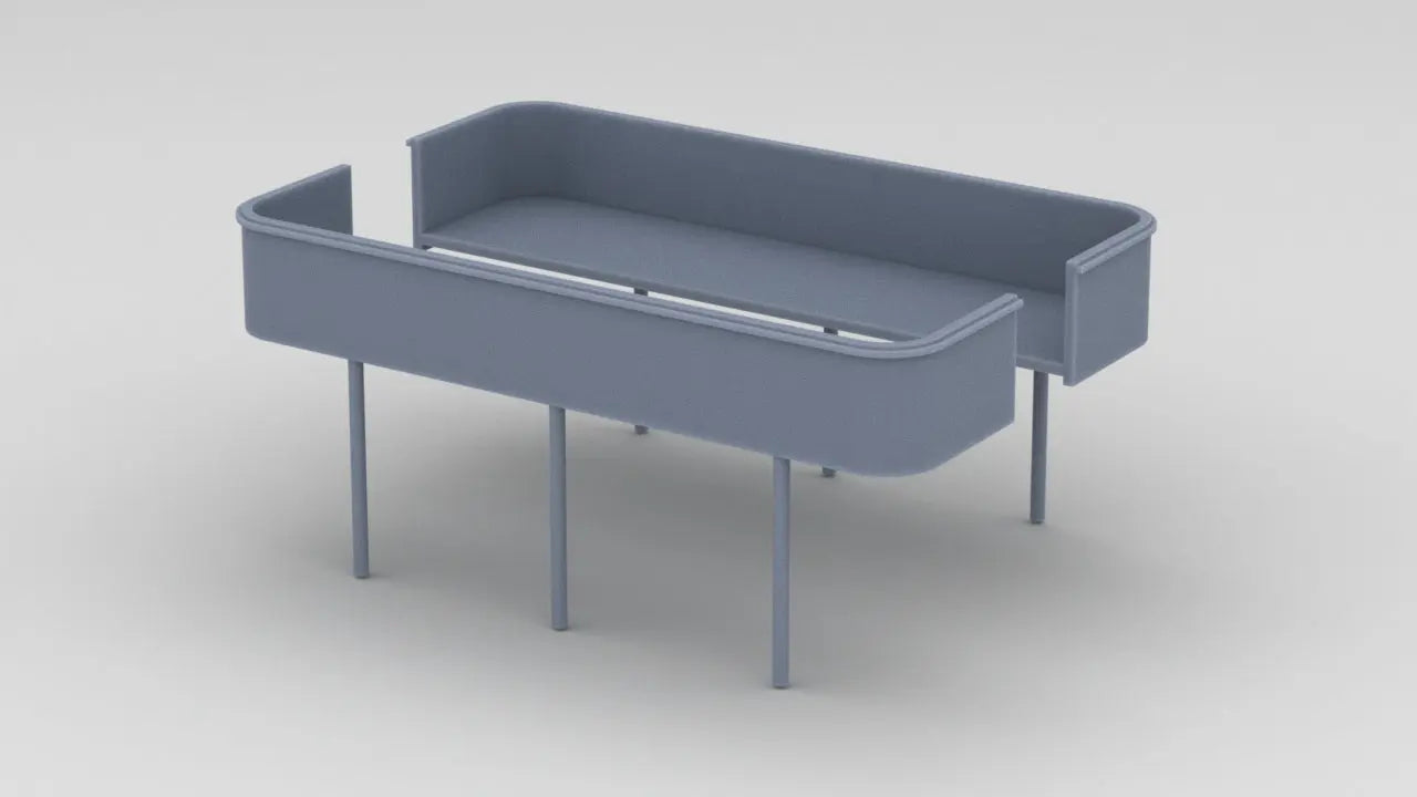 1/96 USS South Dakota (BB-57) Aft Deck 2 20mm Tubs Set - distefan 3d print