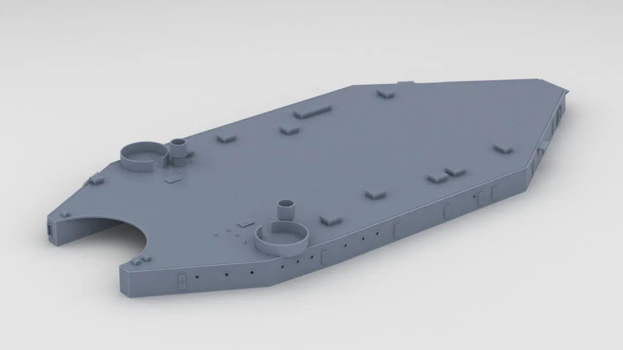 1/96 USS South Dakota (BB-57) Deck 1 - distefan 3d print
