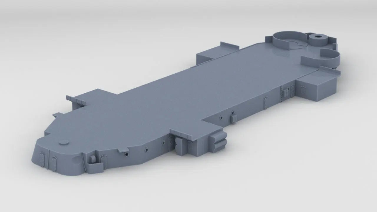 1/96 USS South Dakota (BB-57) Deck 2 - distefan 3d print