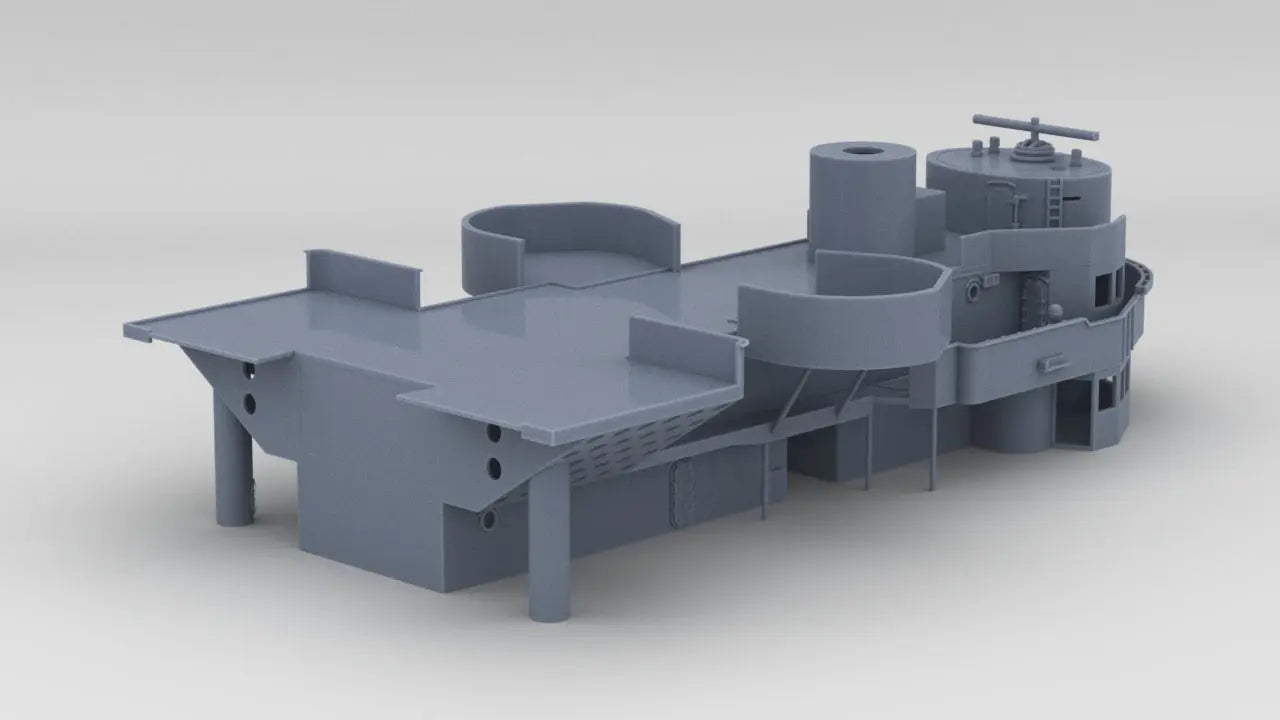 1/96 USS South Dakota (BB-57) Forward Deck 4-5 - distefan 3d print