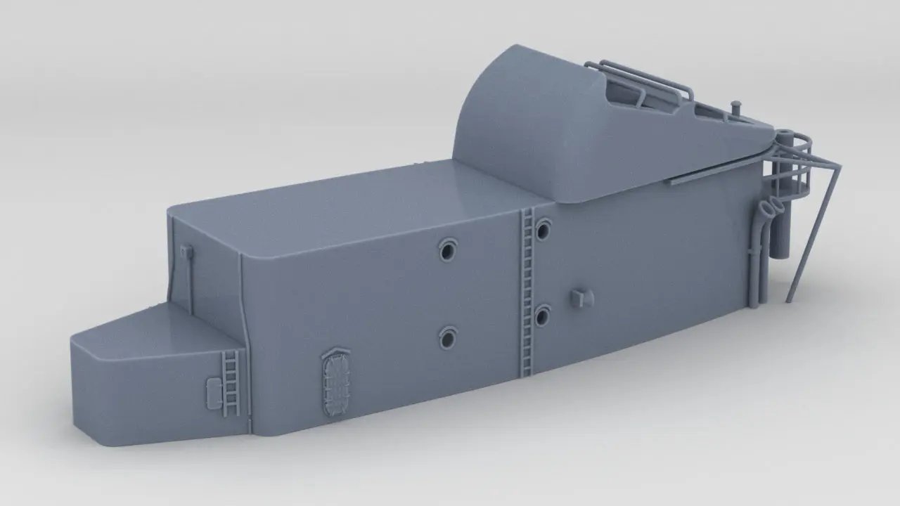 1/96 USS South Dakota (BB-57) Forward Deck 6 - distefan 3d print