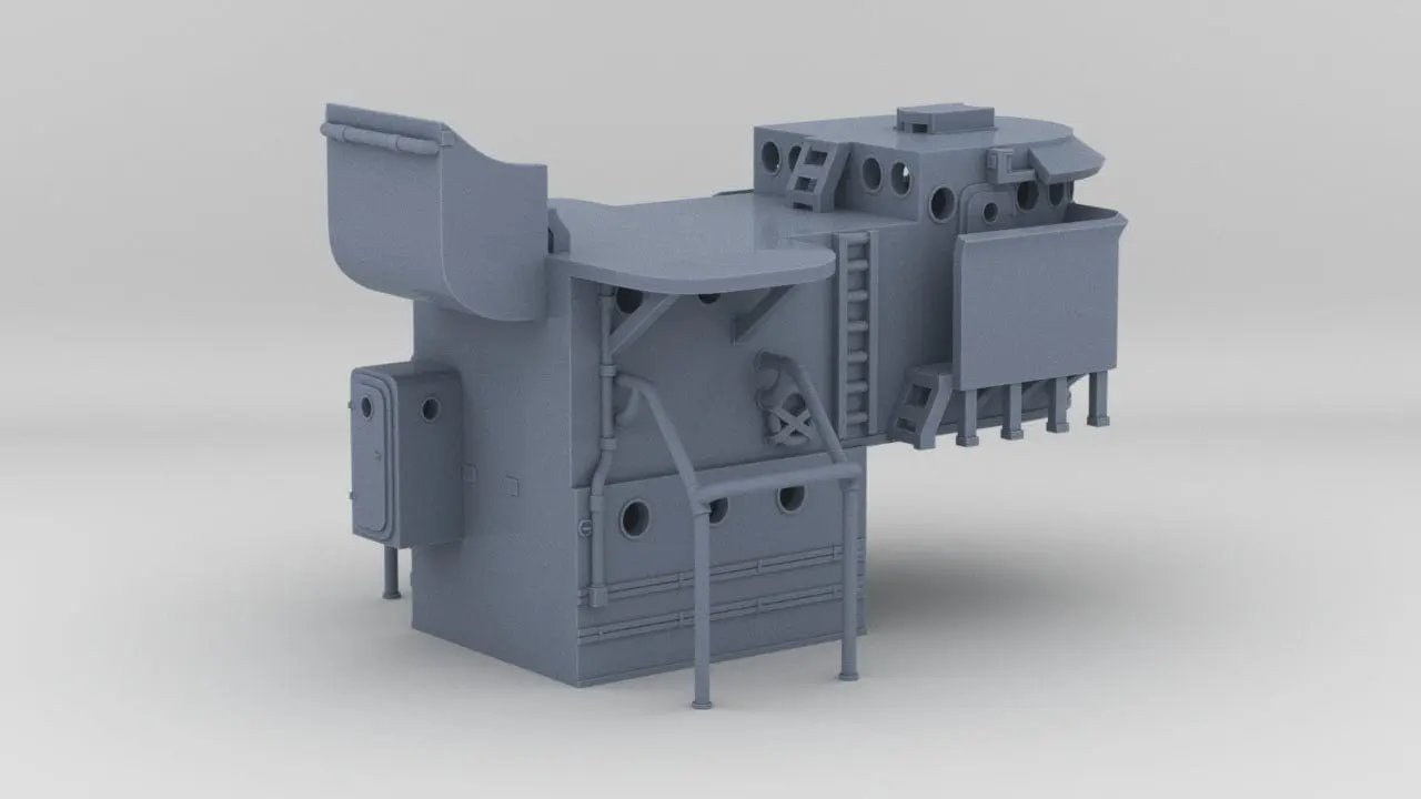 1/96 USS Sub Chaser Command Bridge - distefan 3d print