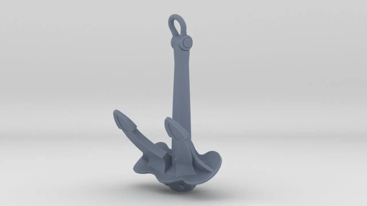 1/96 DKM Bismarck Aft Anchor - distefan 3d print