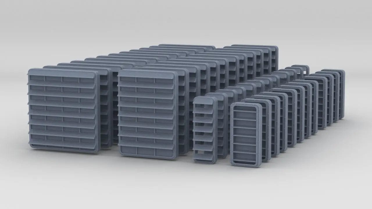 1/96 DKM Louvers 3 Set (48pcs) - distefan 3d print