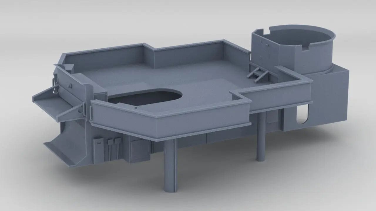 1/96 DKM Narvik Z37 Amidships Structure - distefan 3d print