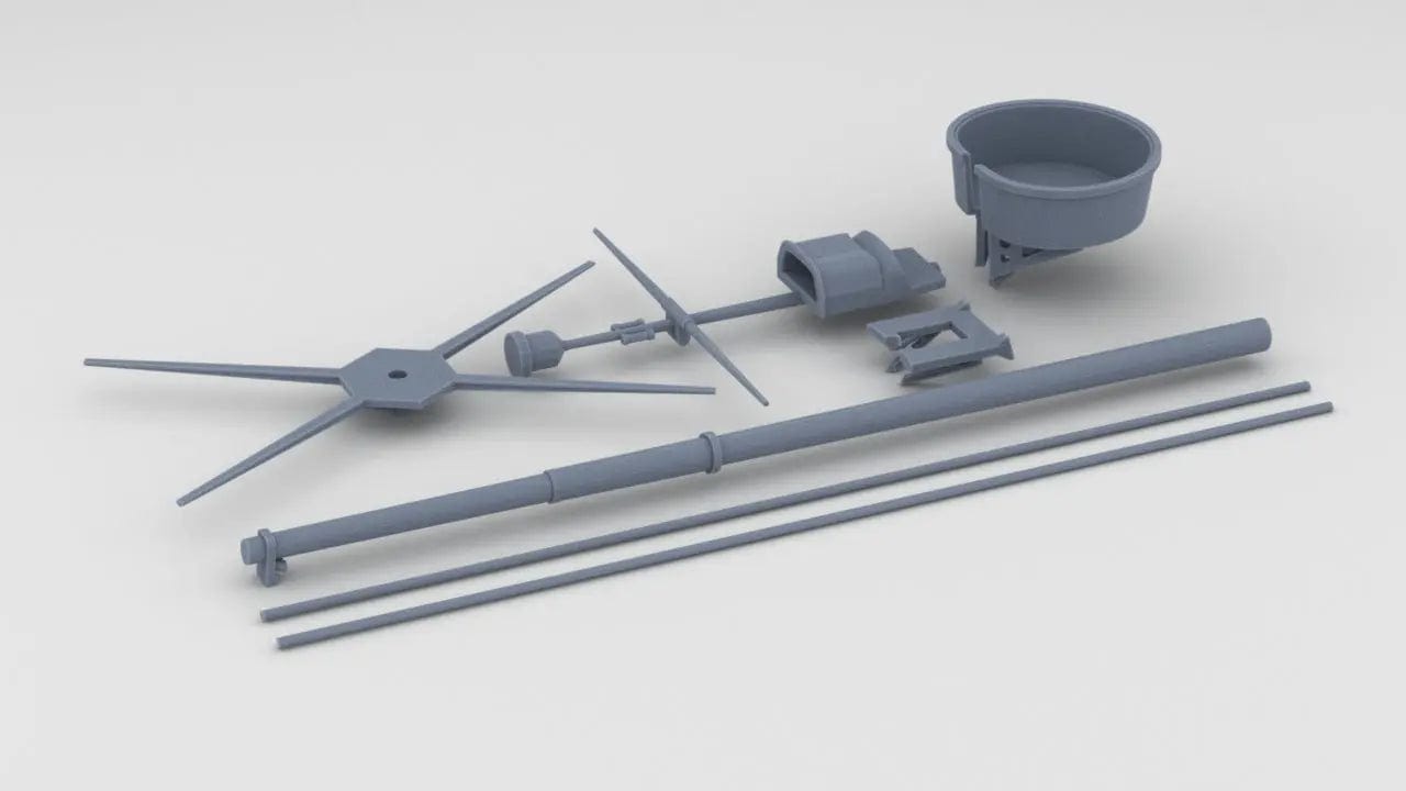 1/96 DKM Narvik Z37 Forward Mast - distefan 3d print