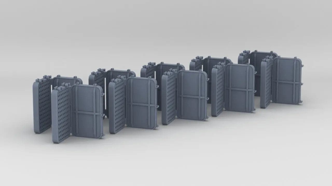 1/96 DKM Port Rectangle v1 Set (10pcs) - distefan 3d print