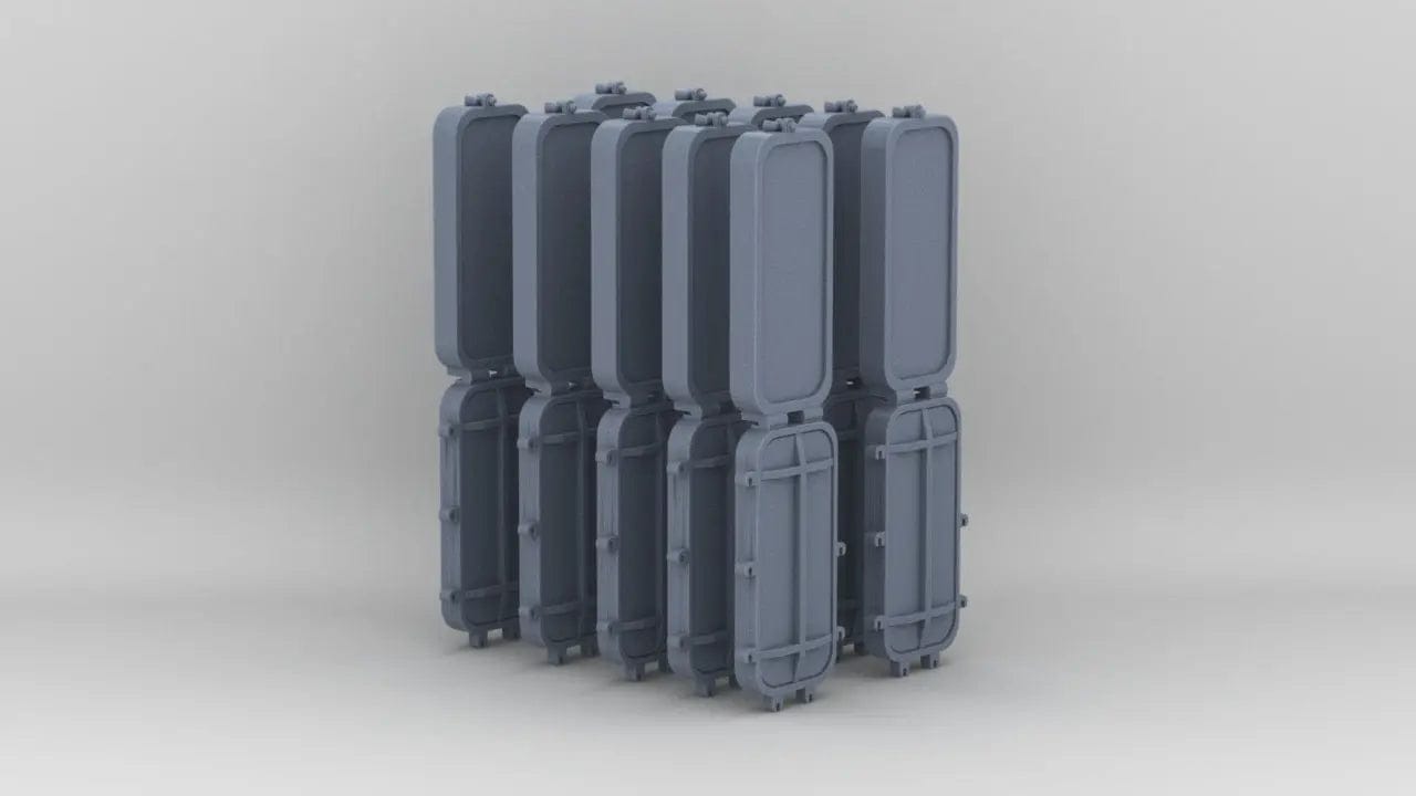 1/96 DKM Port Rectangle v2 Set (10pcs) - distefan 3d print