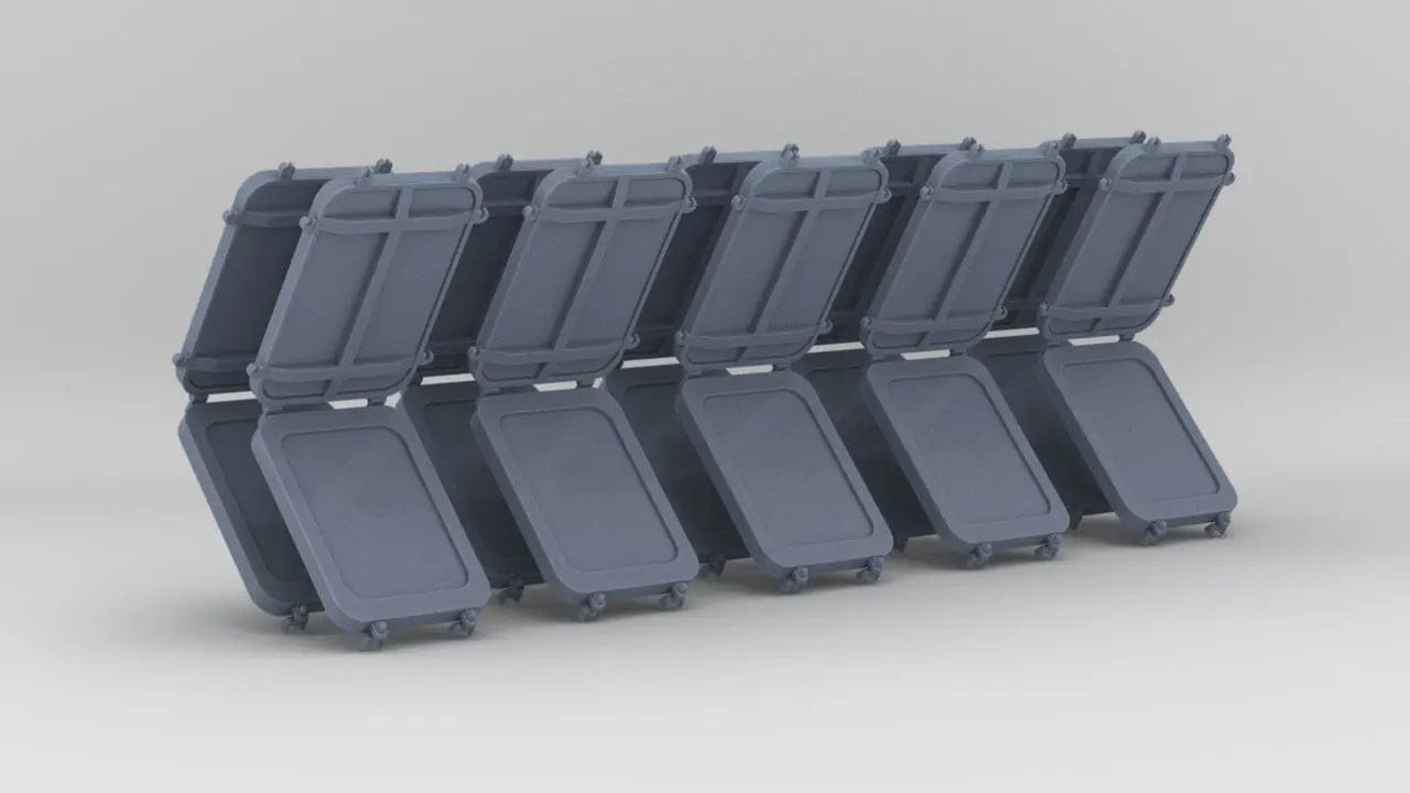 1/96 DKM Port Rectangle v3 Set (10pcs) - distefan 3d print