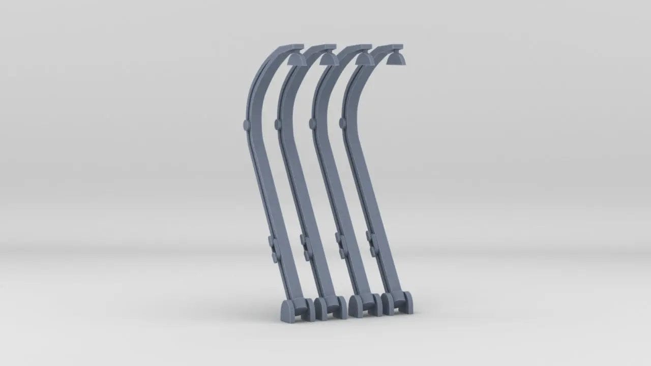 1/96 HMS Dido Boat Cranes Set (4pcs) - distefan 3d print