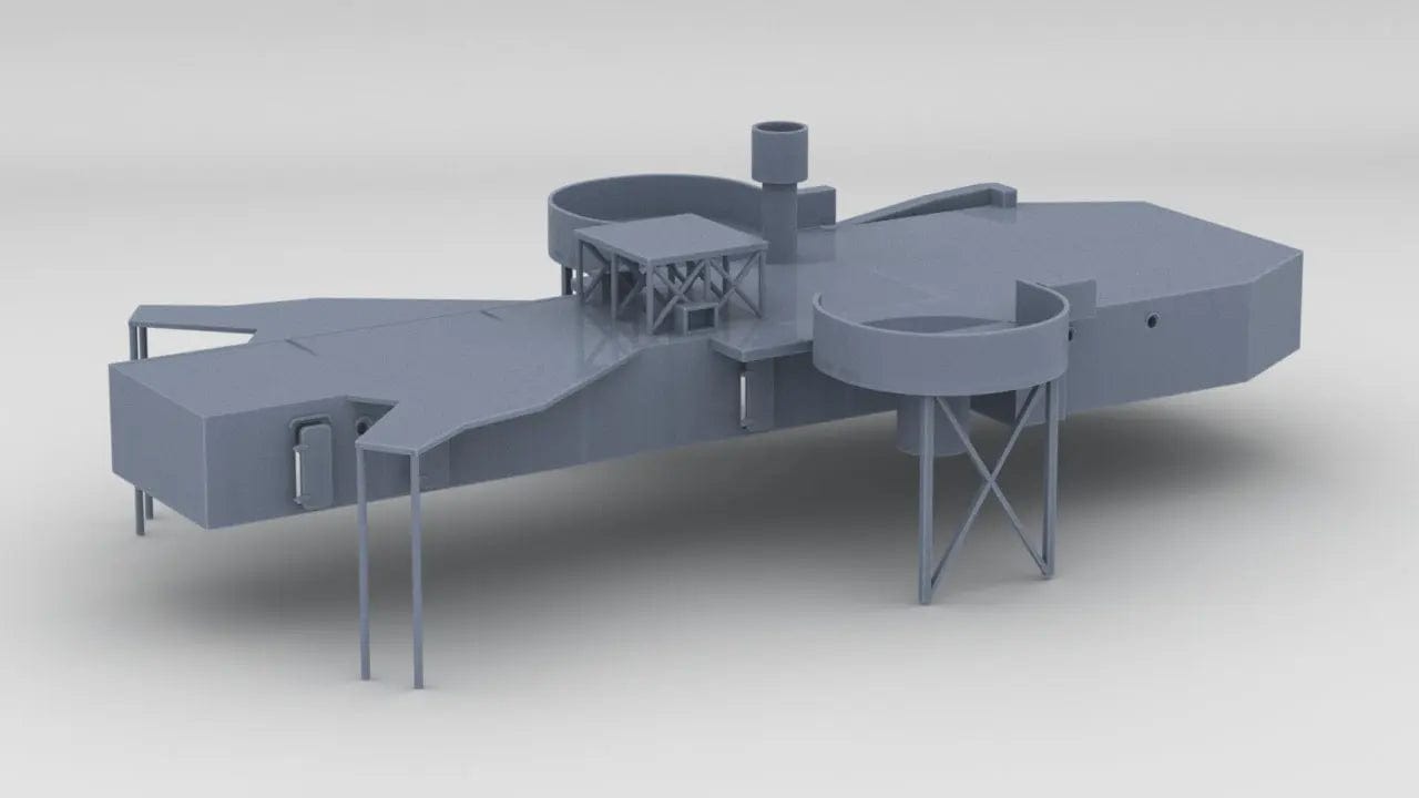 1/96 HMS Exeter Aft Deck 2 - distefan 3d print