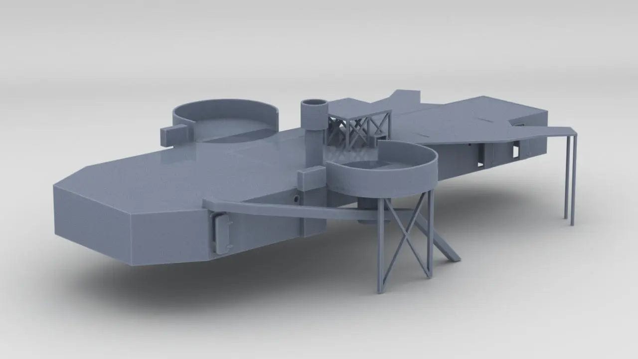 1/96 HMS Exeter Aft Deck 2 - distefan 3d print