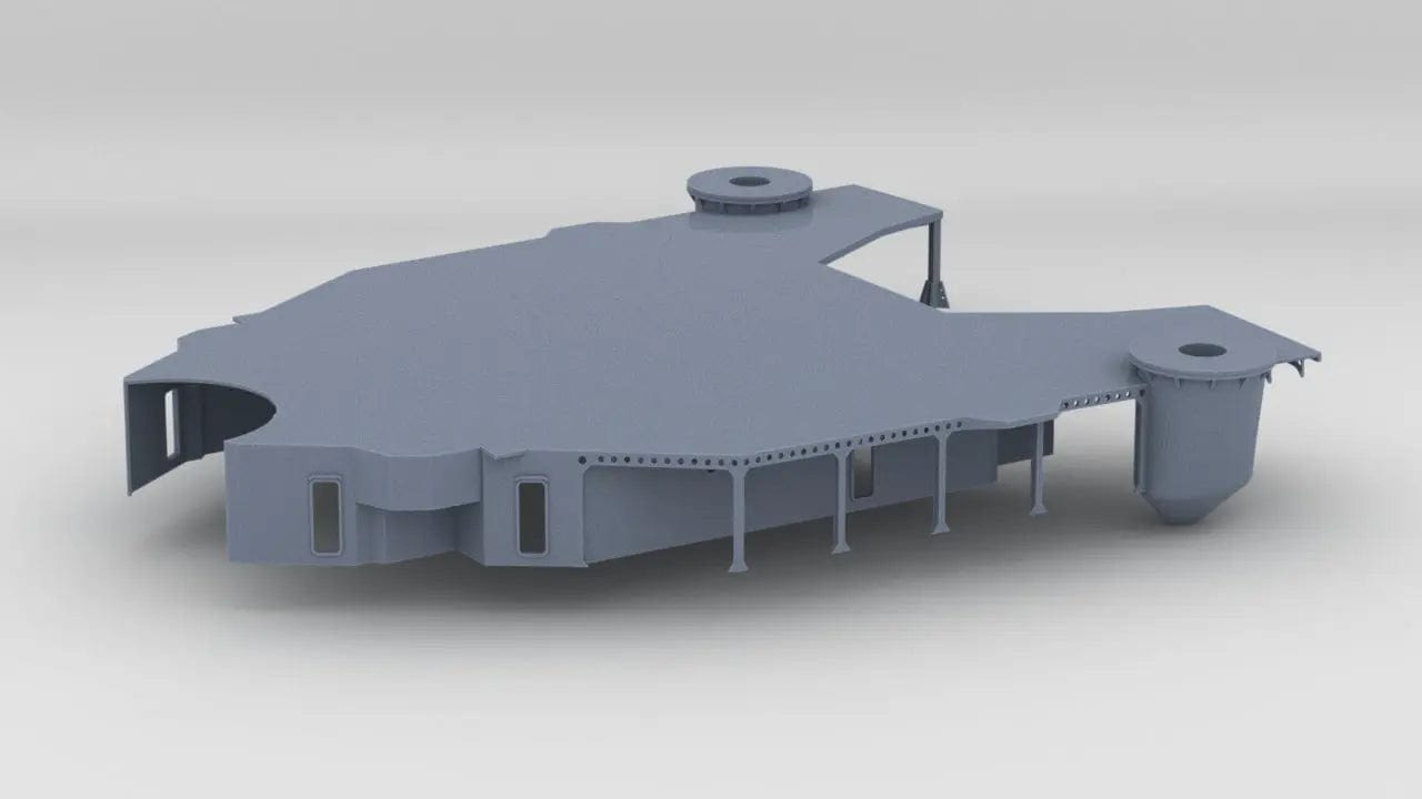 1/96 IJN Maya Aft Structure Deck 1 - distefan 3d print
