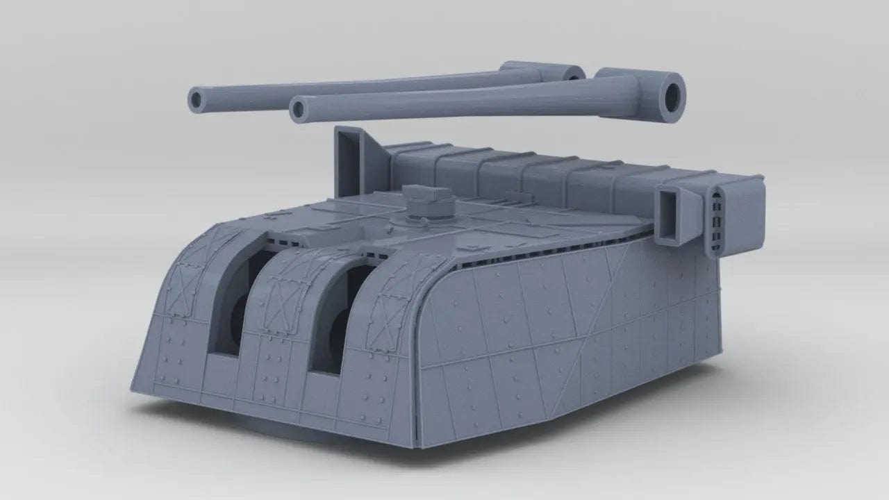 1/96 IJN Maya Aft Turret 2 Set - distefan 3d print