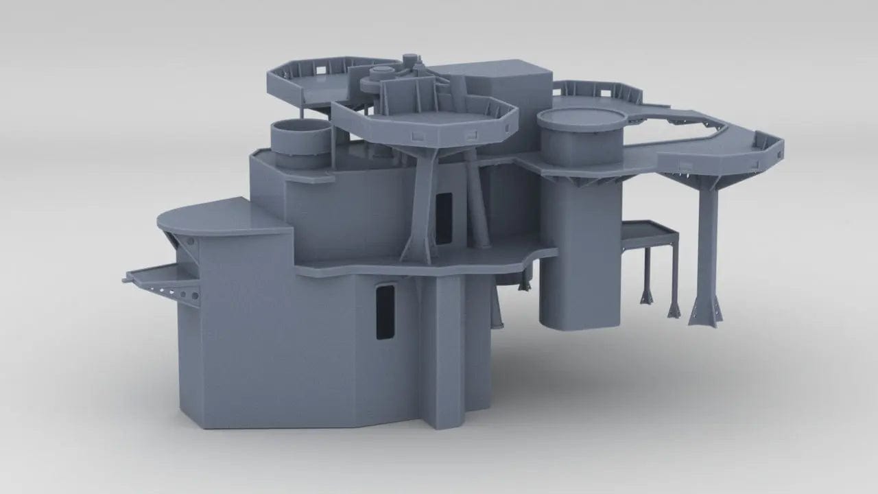 1/96 IJN Maya Amidships Structure Part 1 - distefan 3d print