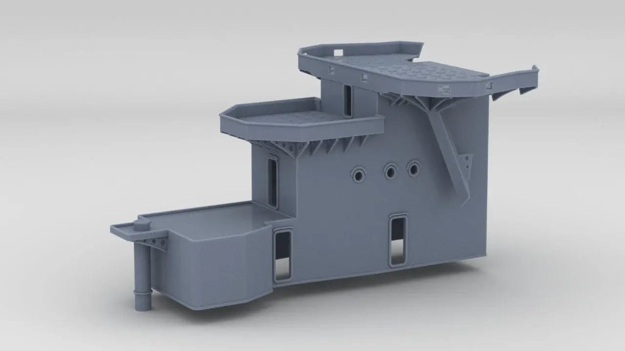 1/96 IJN Maya Forward Command Bridge Part 1 - distefan 3d print