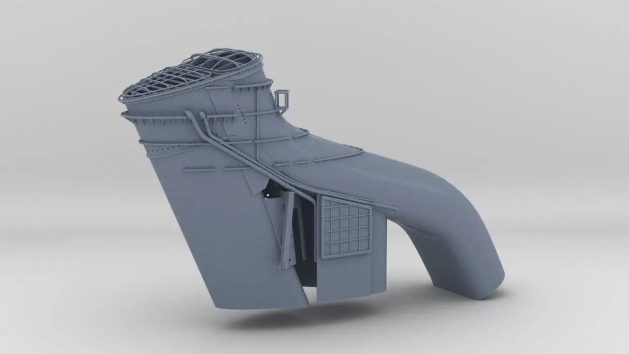 1/96 IJN Maya Forward Funnel - distefan 3d print