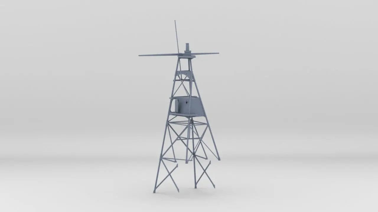 1/96 IJN Maya Forward Mast - distefan 3d print