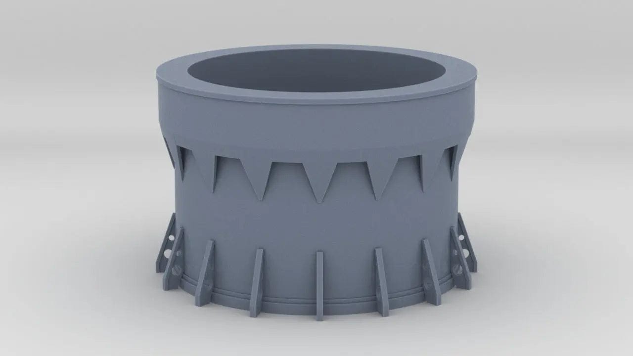 1/96 IJN Maya Forward Turret 3 Barbette - distefan 3d print