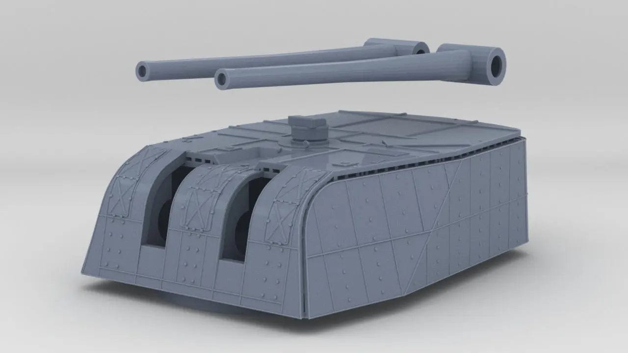1/96 IJN Maya Forward Turret 4 Set - distefan 3d print