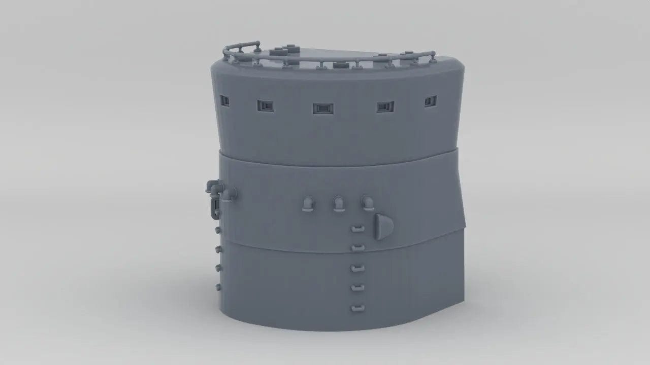 1/96 IJN Yamato Forward Structure Command Bridge - distefan 3d print