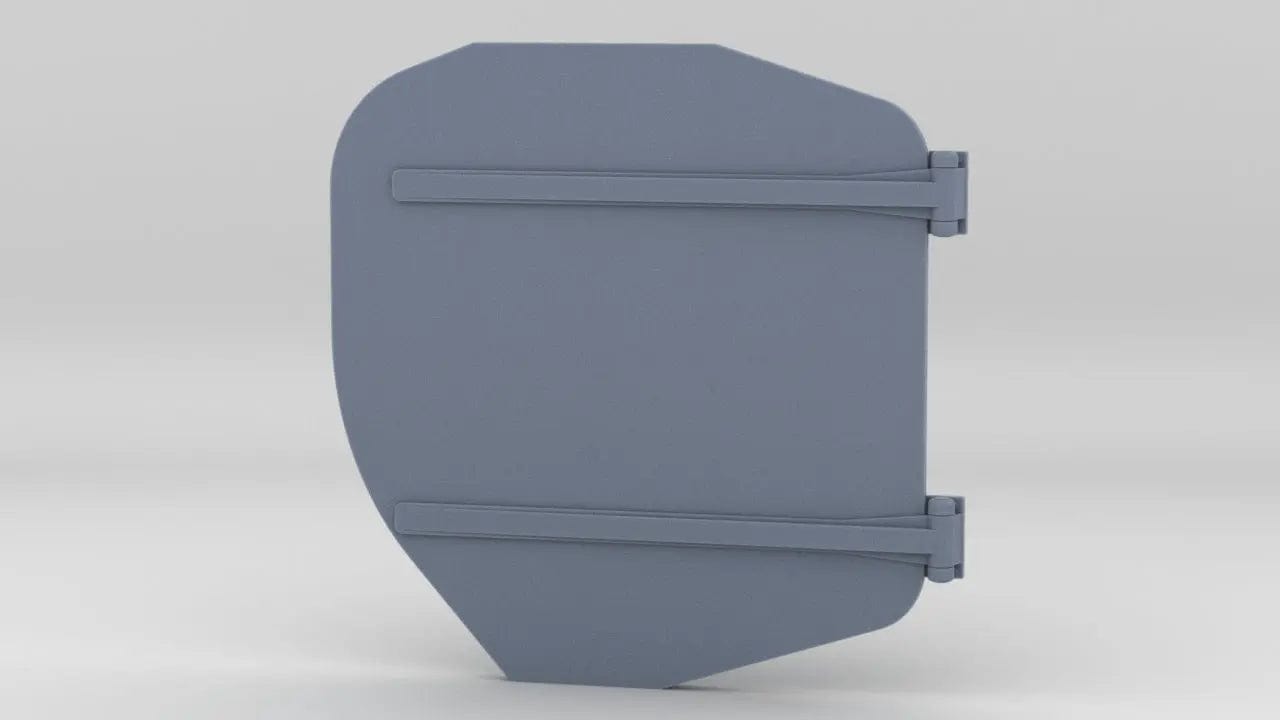 1/96 IJN Yamato Outer Boat Hanger Door Closed Port - distefan 3d print