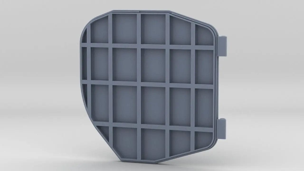 1/96 IJN Yamato Outer Boat Hanger Door Closed Starboard - distefan 3d