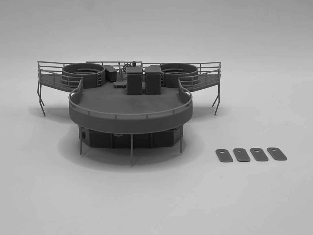 1/96 US Liberty-class Aft House Gun Platform - distefan 3d print