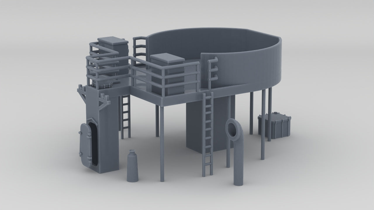 1/96 US Liberty-class Bow Gun Platform - distefan 3d print