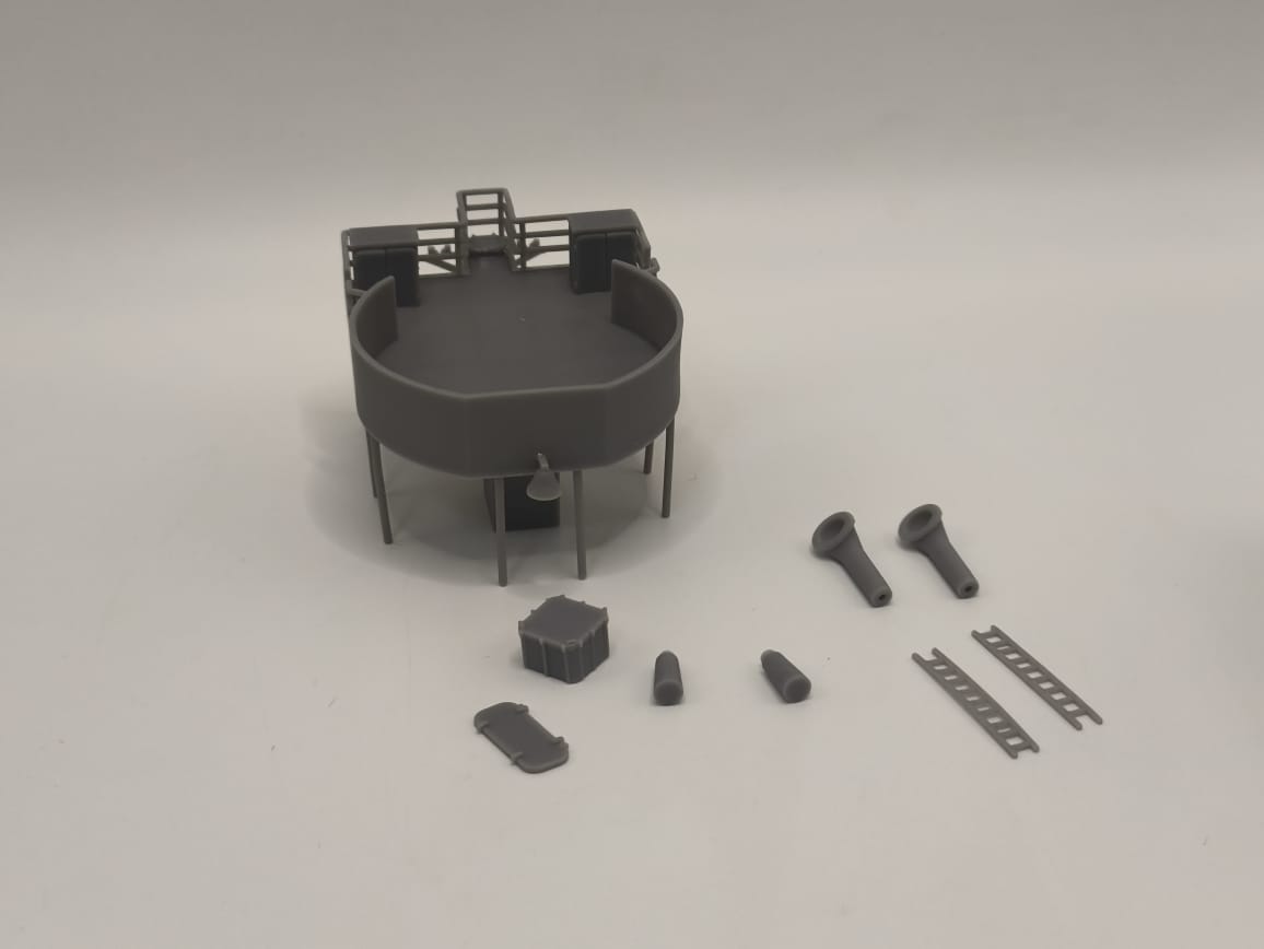 1/96 US Liberty-class Bow Gun Platform - distefan 3d print
