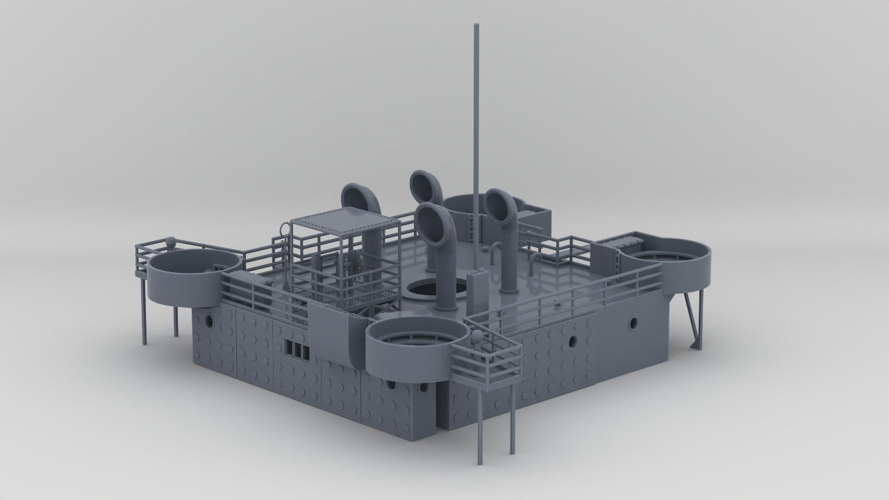 1/96 US Liberty-class Bridge Deck - distefan 3d print