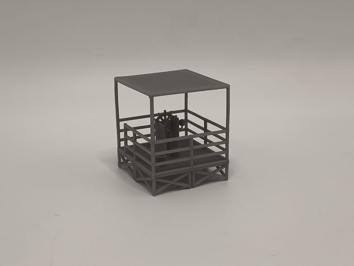1/96 US Liberty-class Bridge Deck Wheelhouse - distefan 3d print