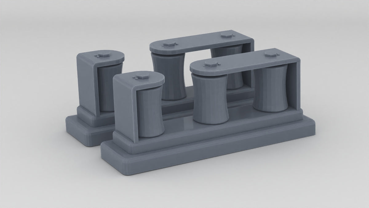 1/96 US Liberty-class Roller Chock Large Set (2pcs) - distefan 3d print
