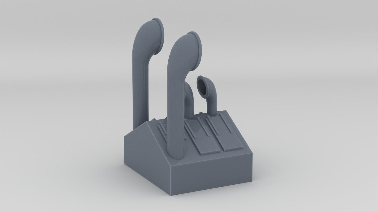 1/96 US Liberty-class Upper Deck Engine Room Skylight - distefan 3d print