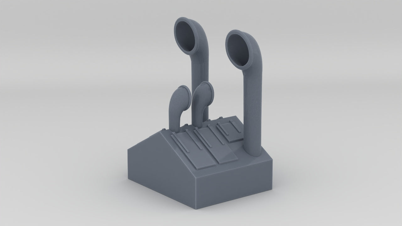 1/96 US Liberty-class Upper Deck Engine Room Skylight - distefan 3d print