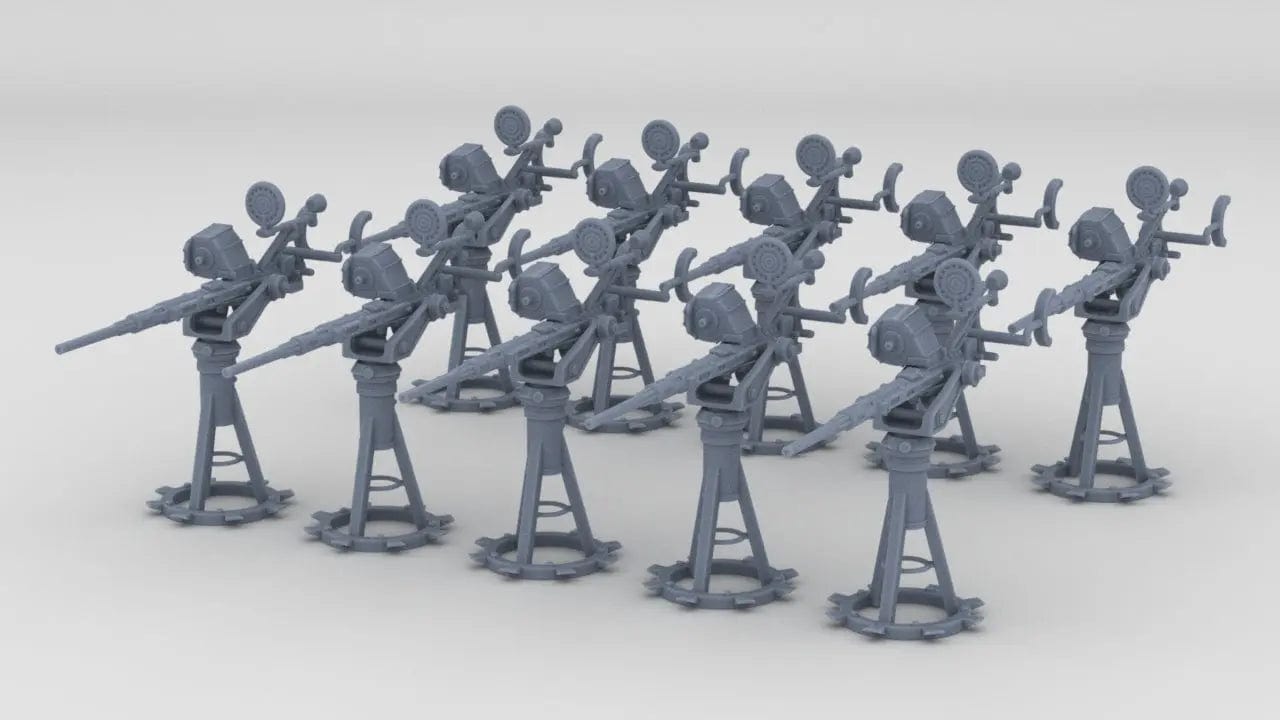 1/96 USN 20mm Single Oerlikon Mk10 w/o Shield Set (10pcs) - distefan 3d print