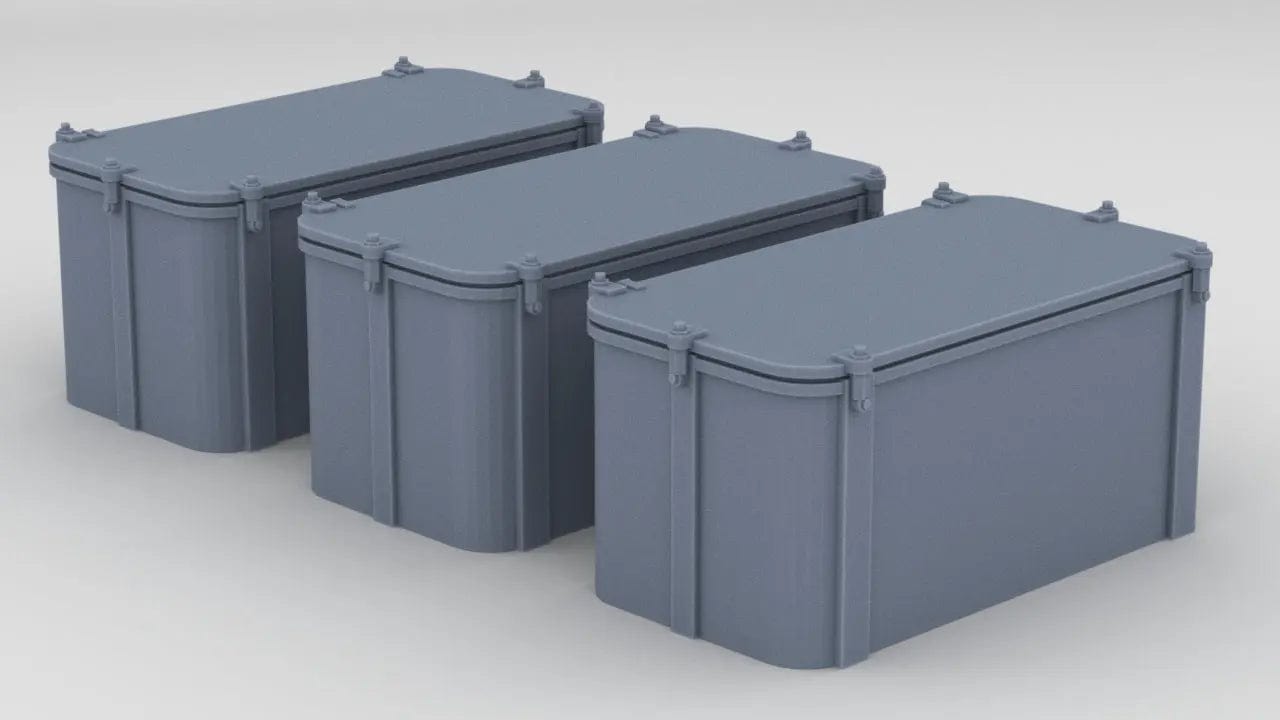 1/96 USN 40mm Storage Lockers Set (3pcs) - distefan 3d print