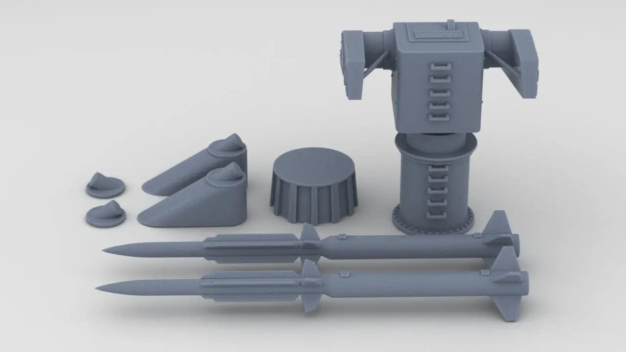 1/96 USN Mk10 Terrier Missile Launcher Kit - distefan 3d print