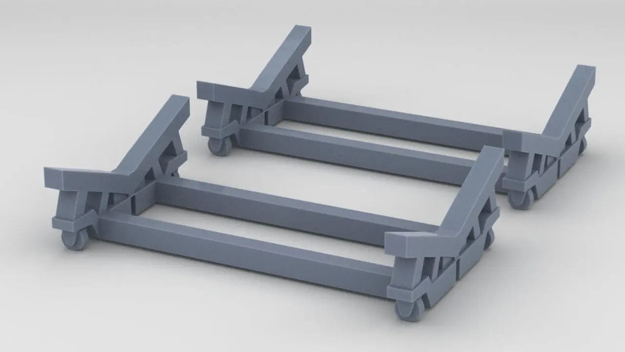 1/96 USN P-6 Catapult Cradle Set (2pcs) - distefan 3d print