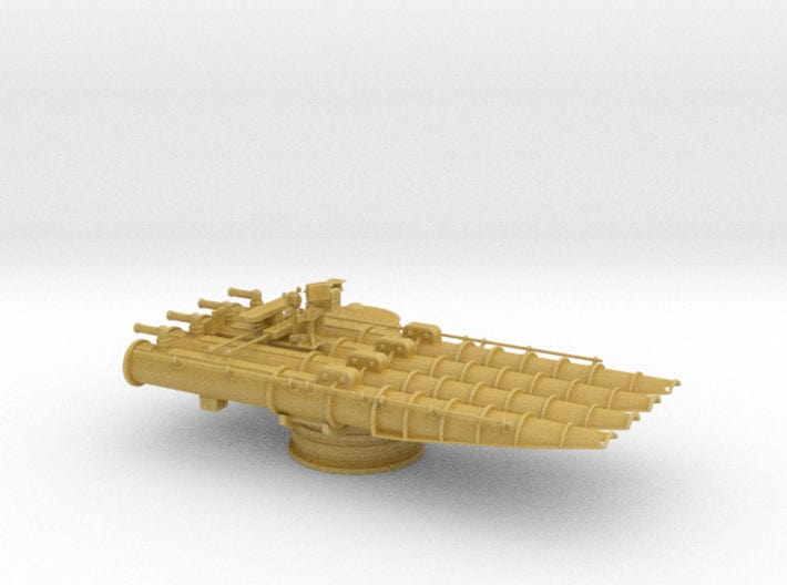 1/96 USS 21in quadruple torpedo tube launcher - distefan 3d print