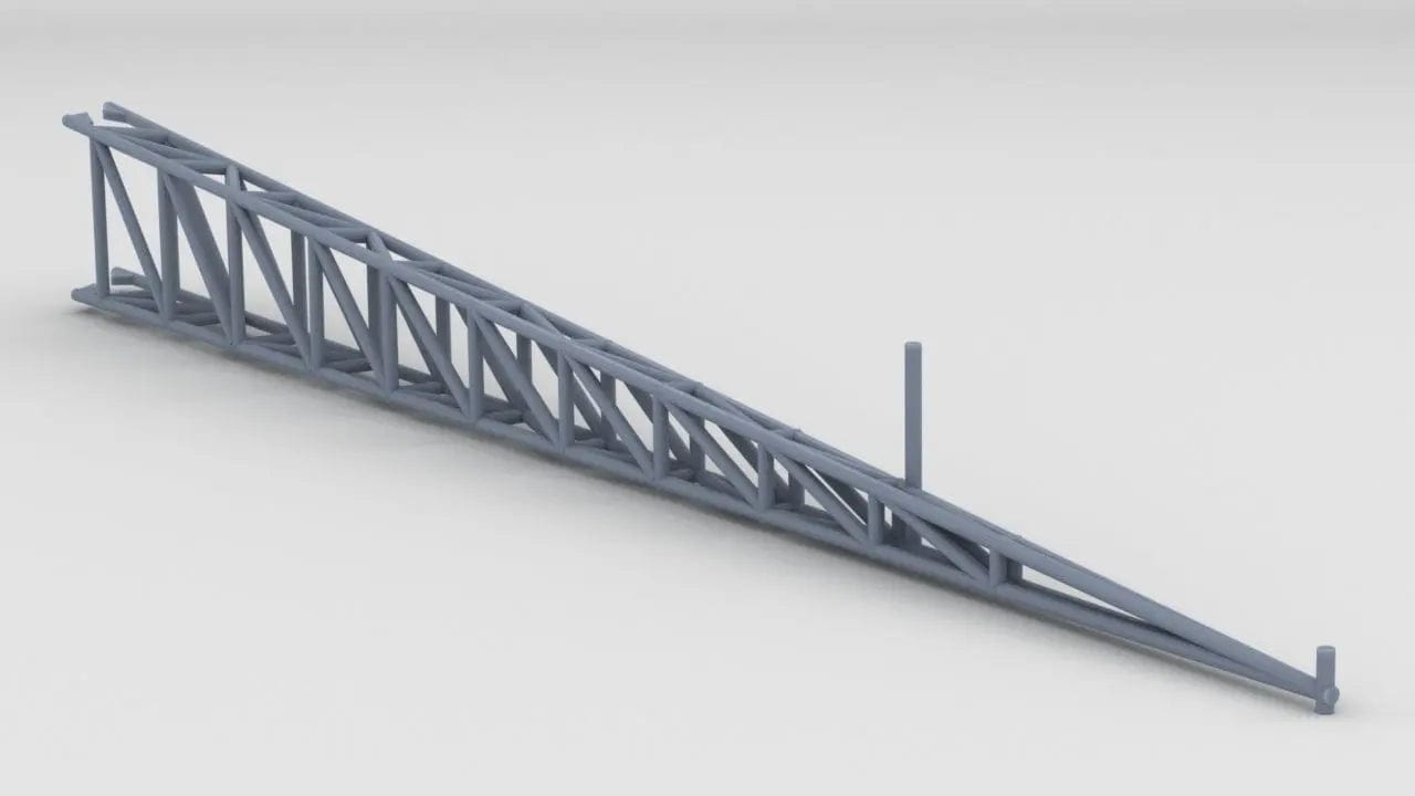 1/96 USS Arizona (BB-39) Outrigger Starboard - distefan 3d print