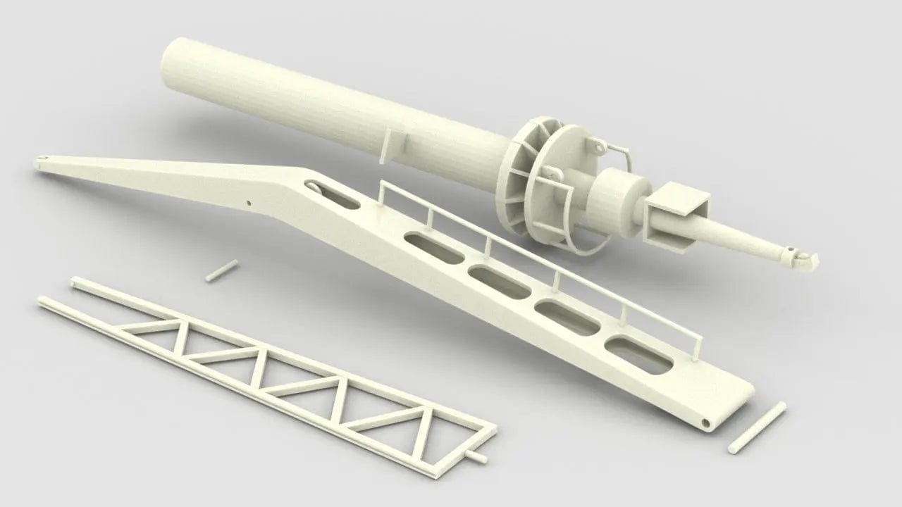 1/96 USS Arizona BB39 Boat Crane Set - distefan 3d print
