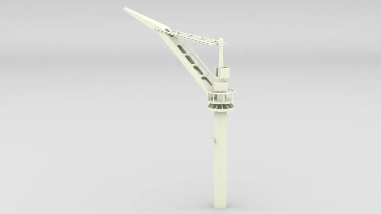 1/96 USS Arizona BB39 Boat Crane Set - distefan 3d print