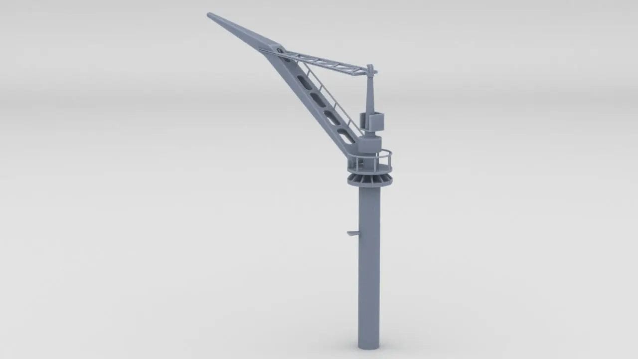 1/96 USS Arizona BB39 Boat Crane Set - distefan 3d print