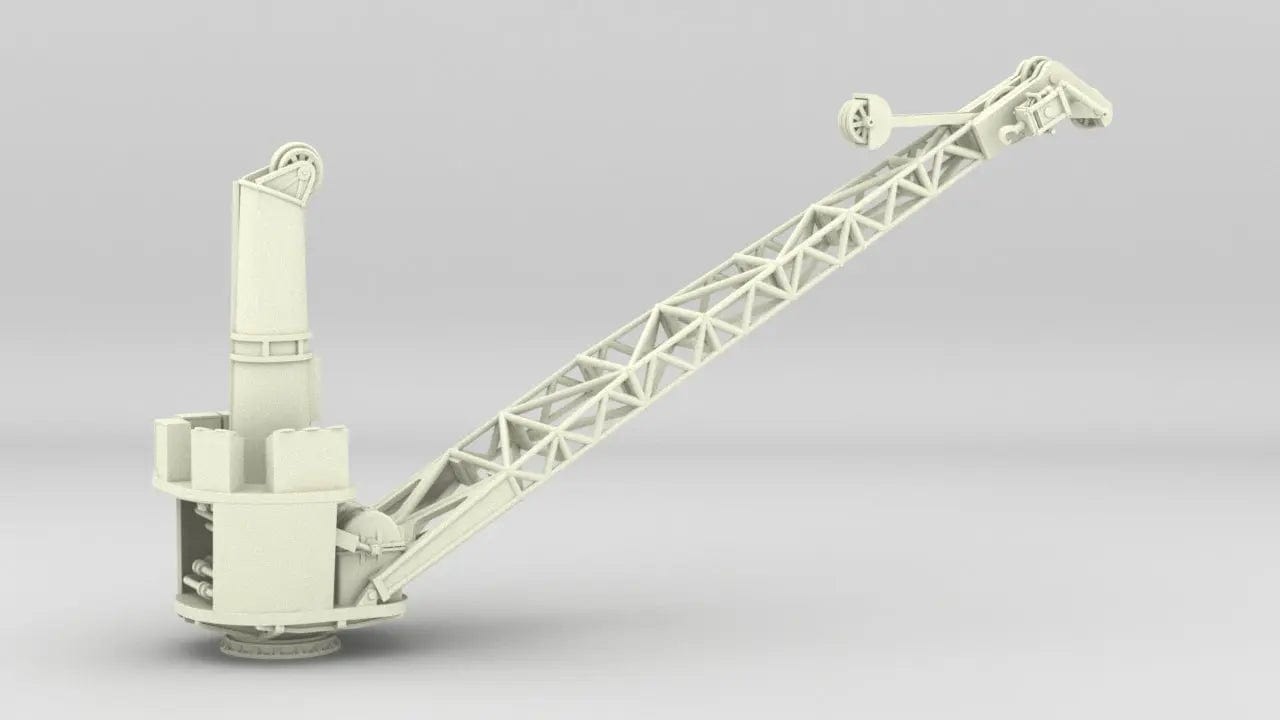 1/96 USS BB59 Boat Crane - distefan 3d print