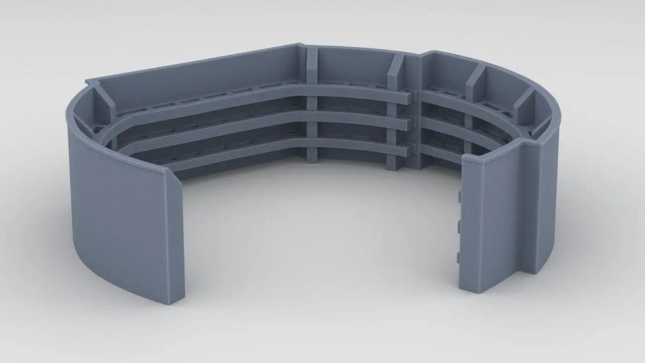 1/96 USS Fletcher 40mm Twin Bofors Amidships Tub (Port) - distefan 3d print