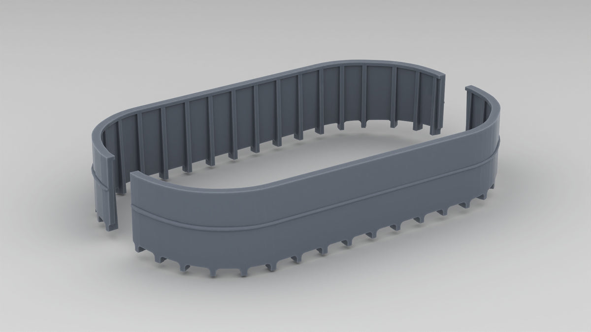 1/96 USS Fletcher Amidships 20mm Gun Tubs (Summer 1944) - distefan 3d print