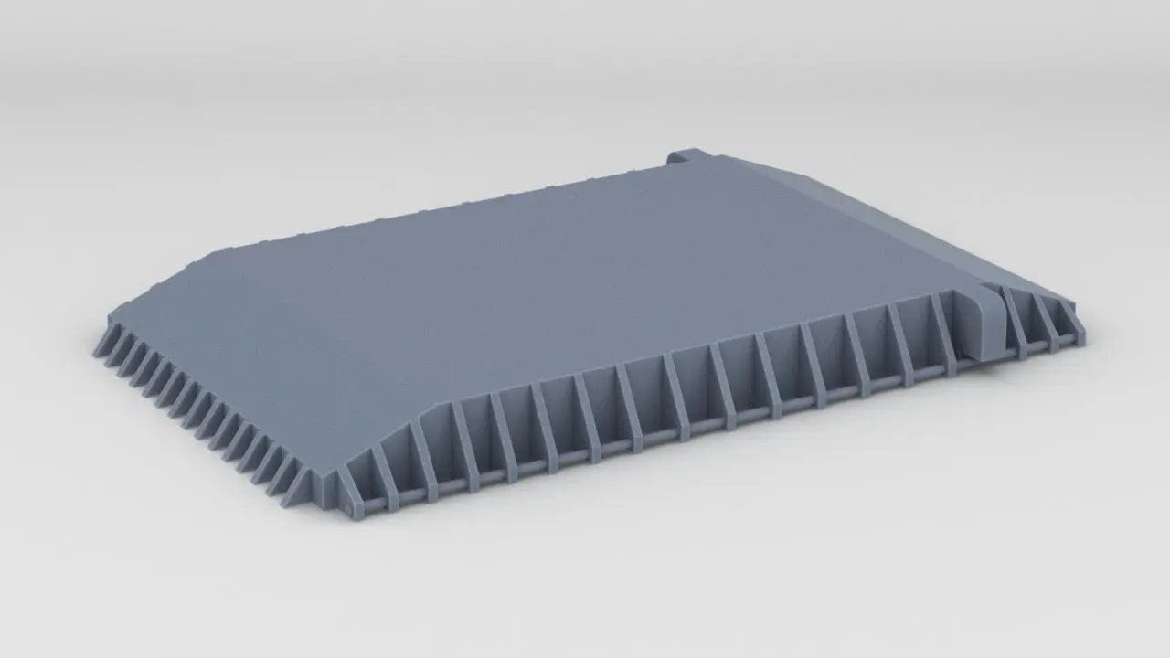 1/96 USS Helena (CL-50) Stern Aircraft Hangar - distefan 3d print