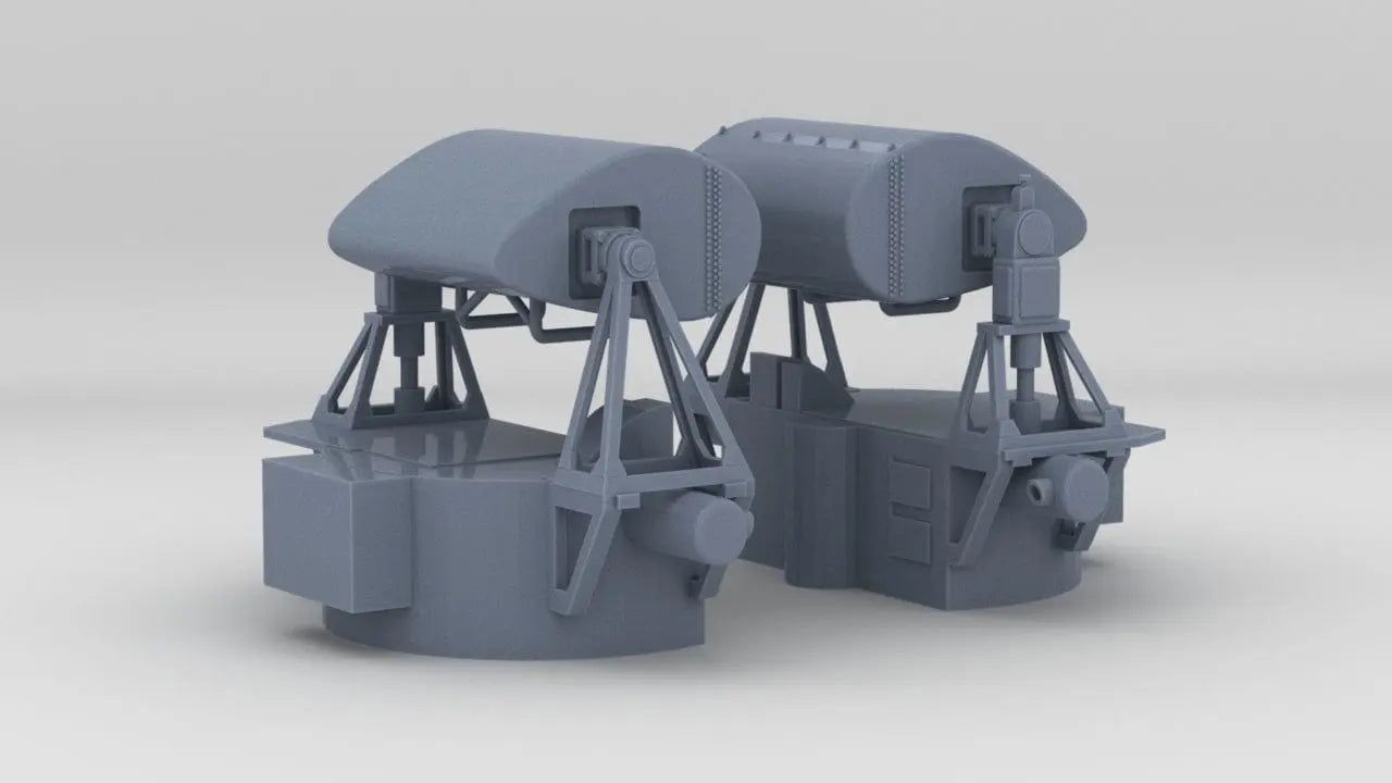 1/96 USS Indianapolis (CA-35) Aft Rangefinder Set (2pcs) - distefan 3d print
