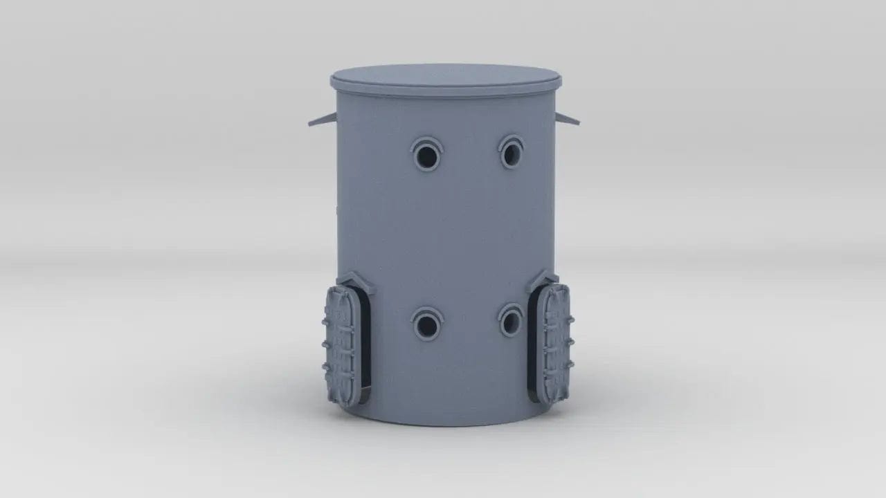 1/96 USS Indianapolis (CA-35) Catapult Base Port - distefan 3d print